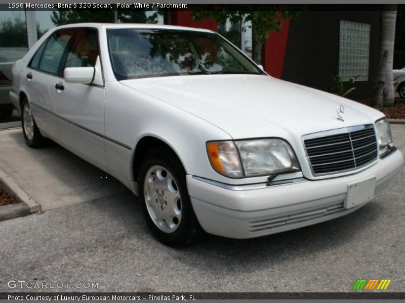 Polar White / Parchment 1996 Mercedes-Benz S 320 Sedan