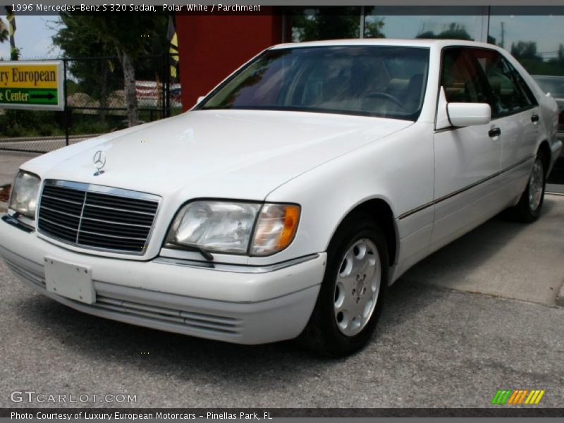 Polar White / Parchment 1996 Mercedes-Benz S 320 Sedan