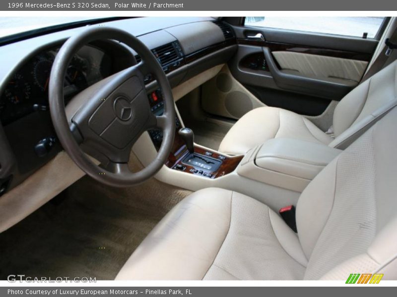 Polar White / Parchment 1996 Mercedes-Benz S 320 Sedan