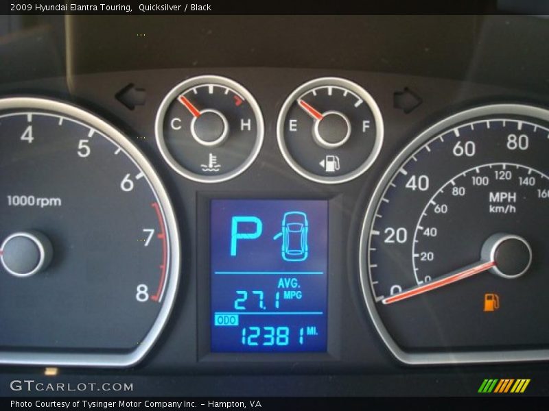 Quicksilver / Black 2009 Hyundai Elantra Touring