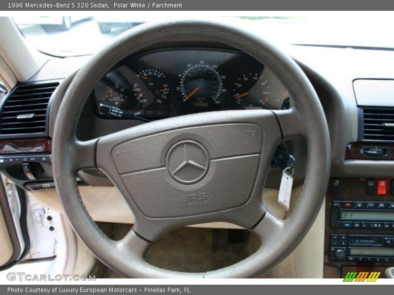 Polar White / Parchment 1996 Mercedes-Benz S 320 Sedan