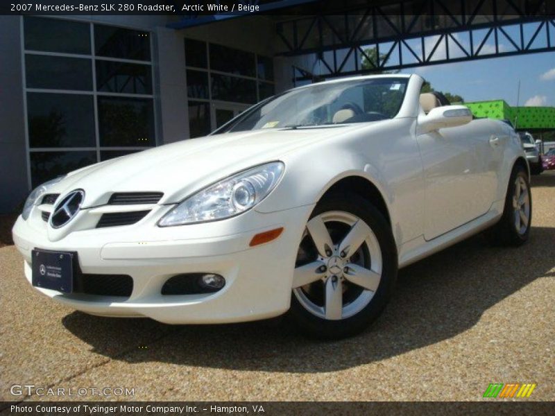 Arctic White / Beige 2007 Mercedes-Benz SLK 280 Roadster