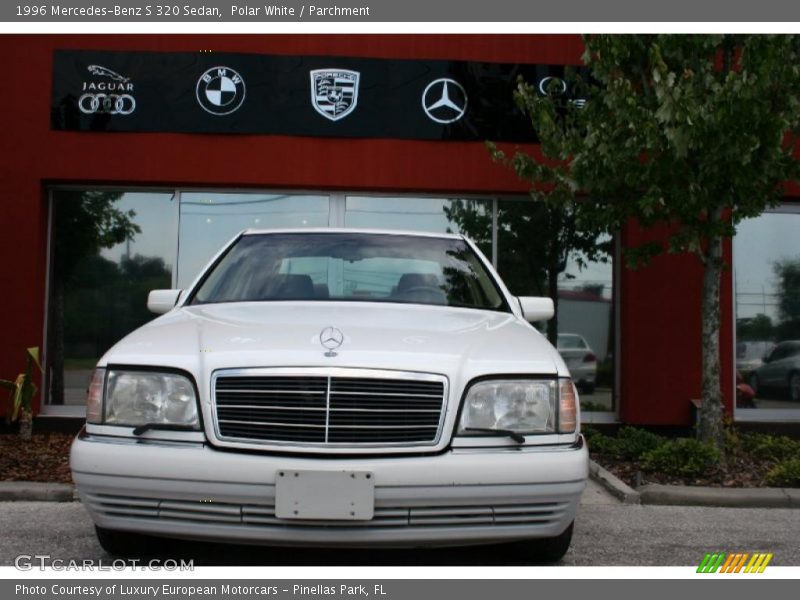 Polar White / Parchment 1996 Mercedes-Benz S 320 Sedan