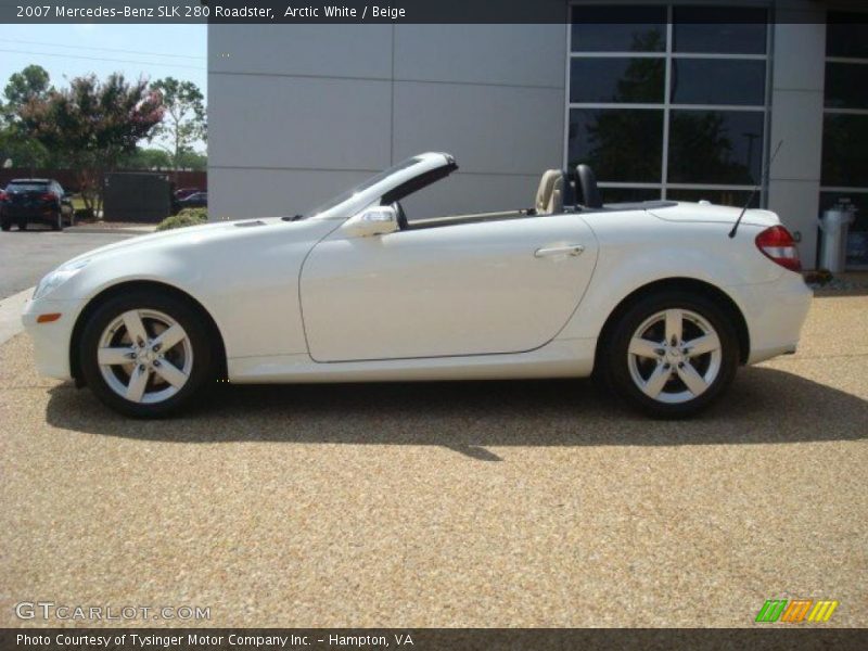 Arctic White / Beige 2007 Mercedes-Benz SLK 280 Roadster