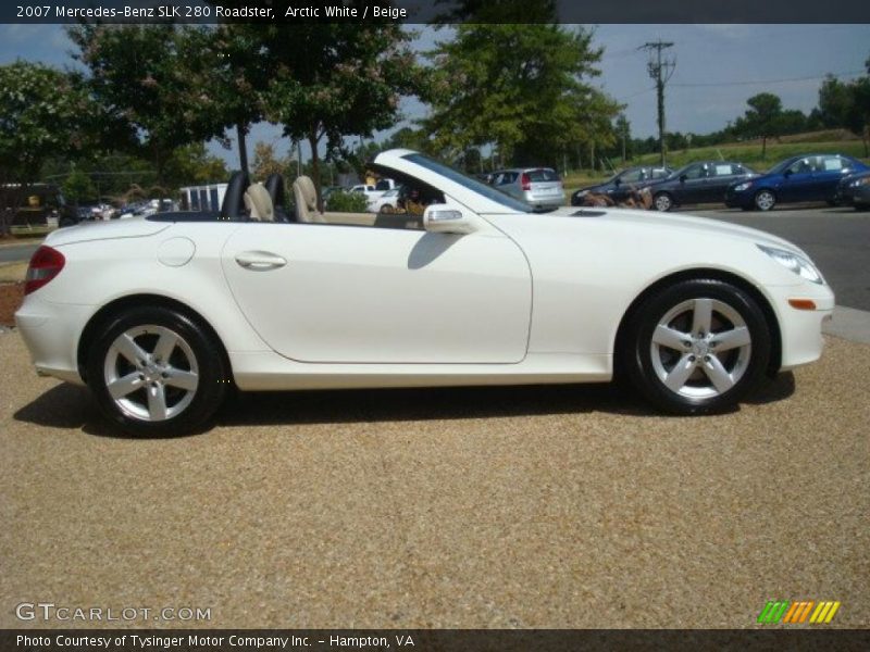 Arctic White / Beige 2007 Mercedes-Benz SLK 280 Roadster