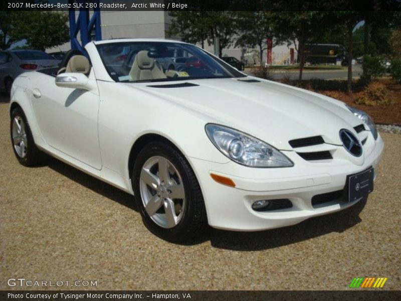 Arctic White / Beige 2007 Mercedes-Benz SLK 280 Roadster