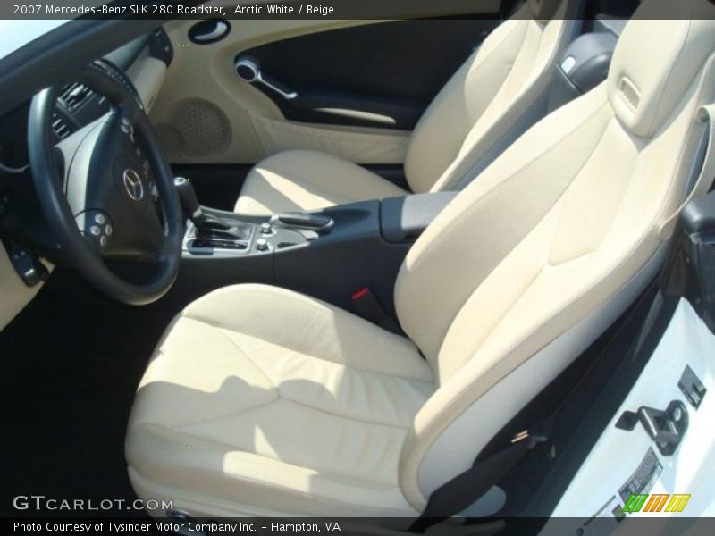 Arctic White / Beige 2007 Mercedes-Benz SLK 280 Roadster