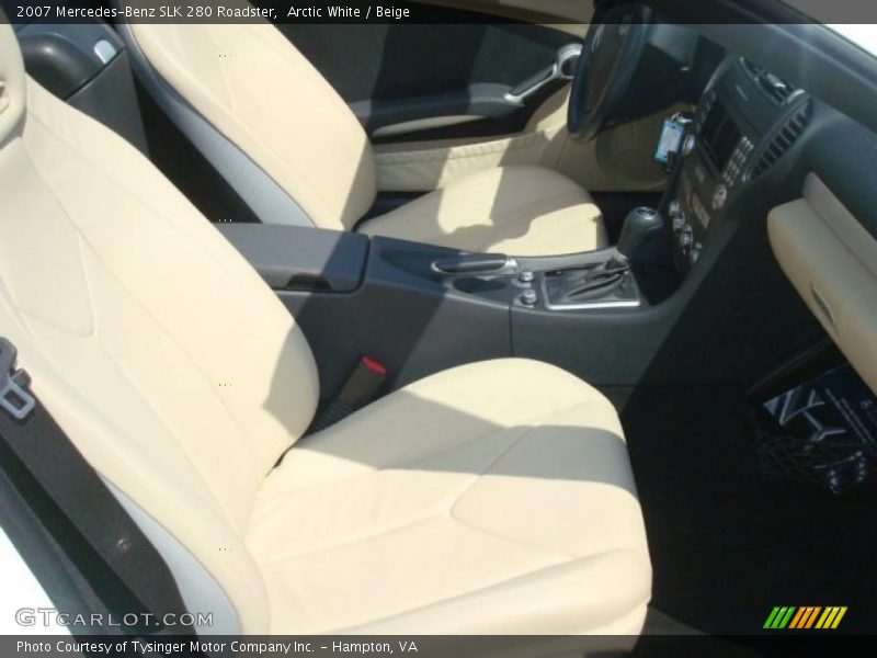 Arctic White / Beige 2007 Mercedes-Benz SLK 280 Roadster