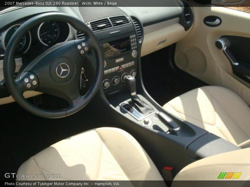 Arctic White / Beige 2007 Mercedes-Benz SLK 280 Roadster