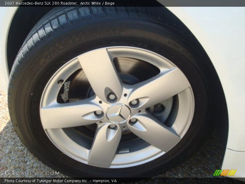 Arctic White / Beige 2007 Mercedes-Benz SLK 280 Roadster