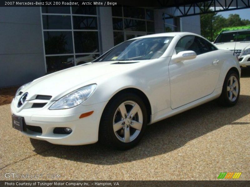Arctic White / Beige 2007 Mercedes-Benz SLK 280 Roadster