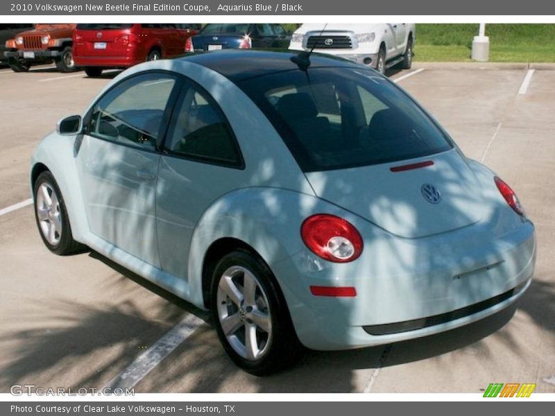 Aquarius Blue / Black 2010 Volkswagen New Beetle Final Edition Coupe