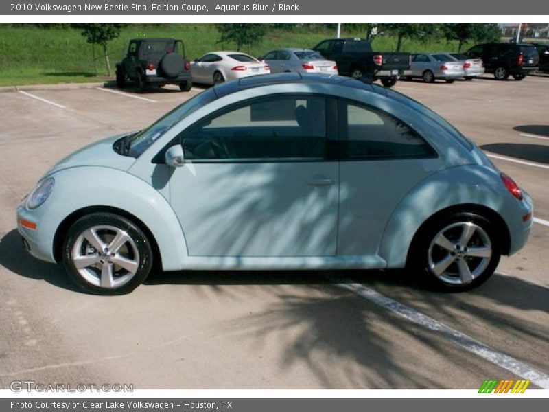 Aquarius Blue / Black 2010 Volkswagen New Beetle Final Edition Coupe