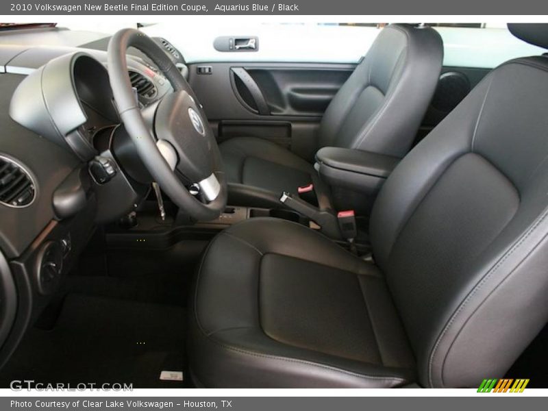 Aquarius Blue / Black 2010 Volkswagen New Beetle Final Edition Coupe
