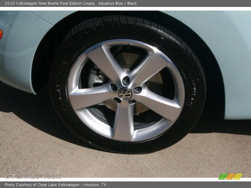 Aquarius Blue / Black 2010 Volkswagen New Beetle Final Edition Coupe