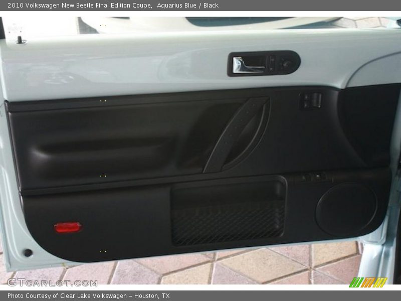 Aquarius Blue / Black 2010 Volkswagen New Beetle Final Edition Coupe
