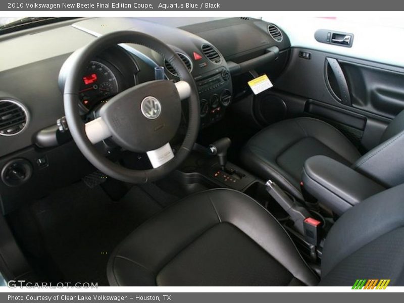 Aquarius Blue / Black 2010 Volkswagen New Beetle Final Edition Coupe