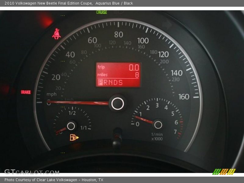 Aquarius Blue / Black 2010 Volkswagen New Beetle Final Edition Coupe