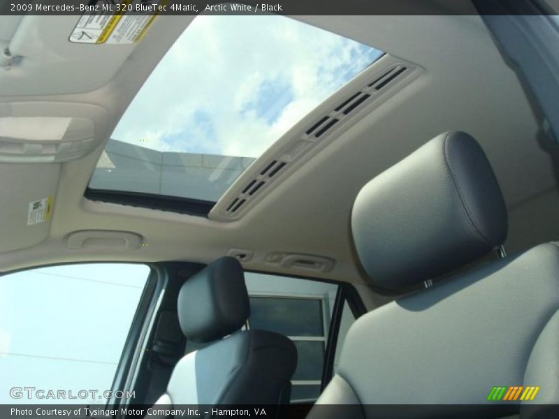Arctic White / Black 2009 Mercedes-Benz ML 320 BlueTec 4Matic