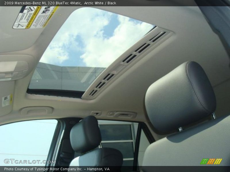 Arctic White / Black 2009 Mercedes-Benz ML 320 BlueTec 4Matic
