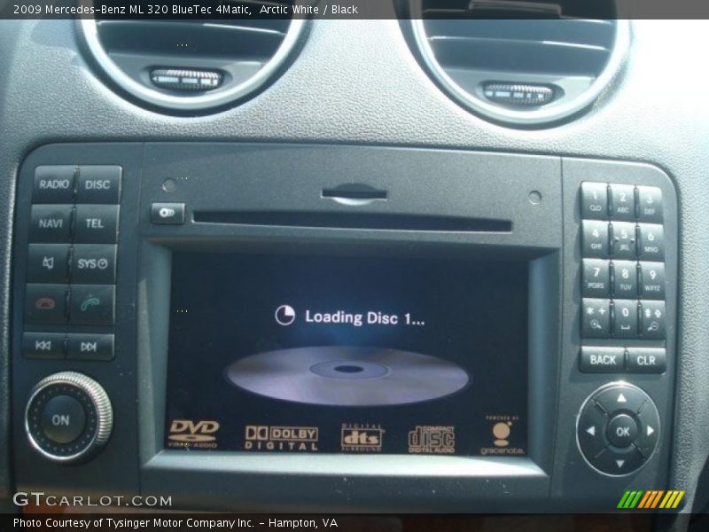 Arctic White / Black 2009 Mercedes-Benz ML 320 BlueTec 4Matic
