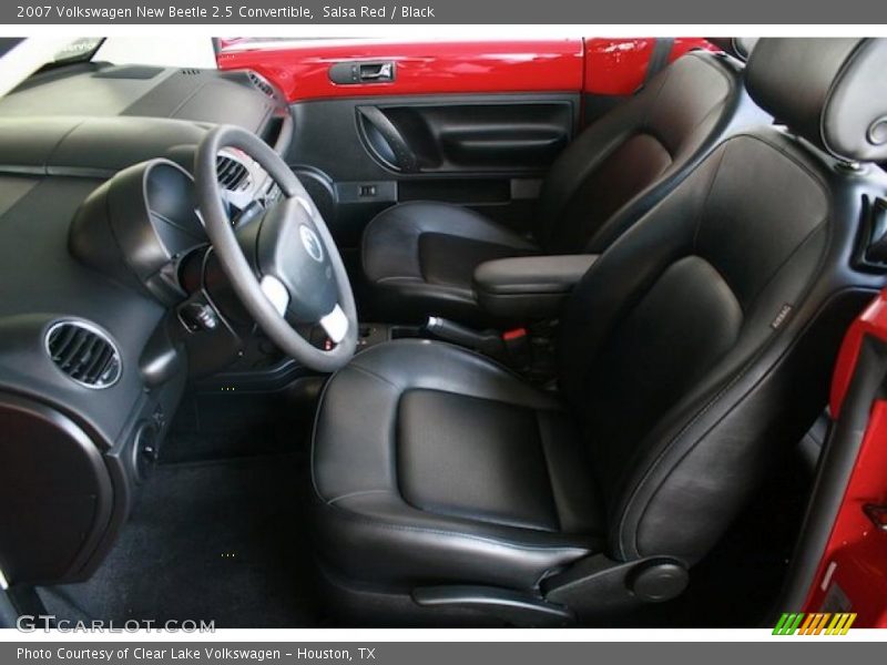 Salsa Red / Black 2007 Volkswagen New Beetle 2.5 Convertible