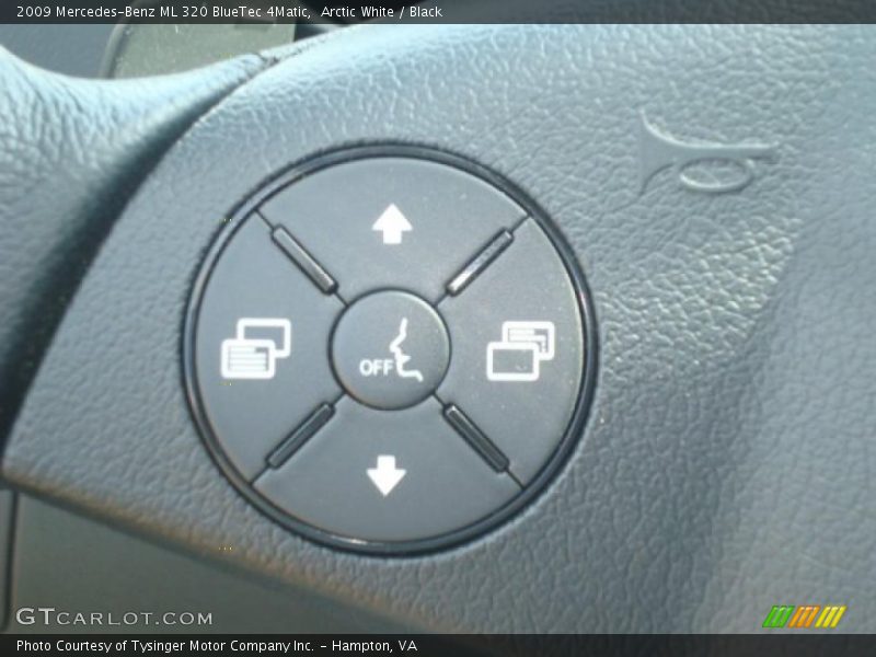 Arctic White / Black 2009 Mercedes-Benz ML 320 BlueTec 4Matic