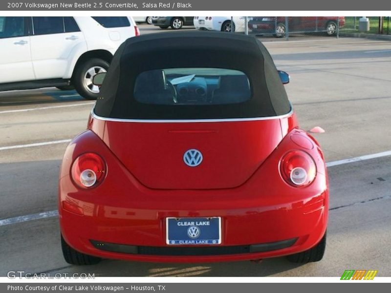 Salsa Red / Black 2007 Volkswagen New Beetle 2.5 Convertible
