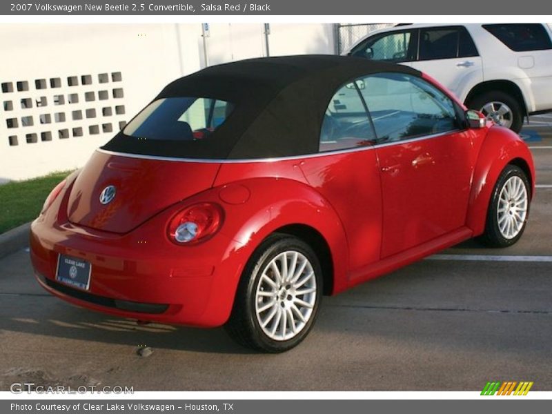 Salsa Red / Black 2007 Volkswagen New Beetle 2.5 Convertible