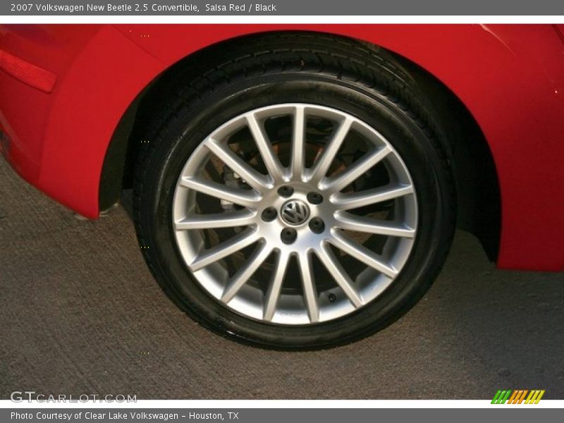 Salsa Red / Black 2007 Volkswagen New Beetle 2.5 Convertible