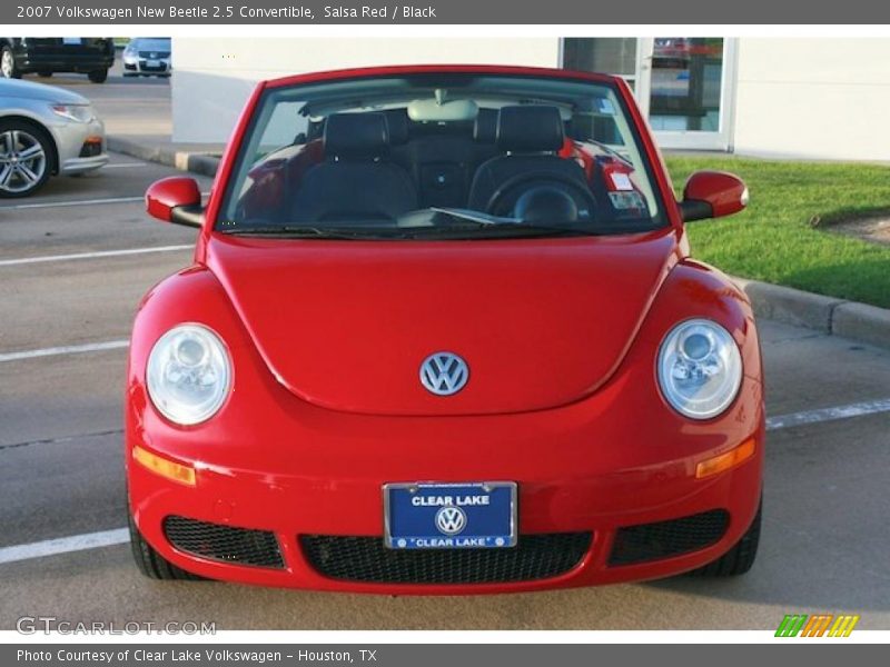 Salsa Red / Black 2007 Volkswagen New Beetle 2.5 Convertible