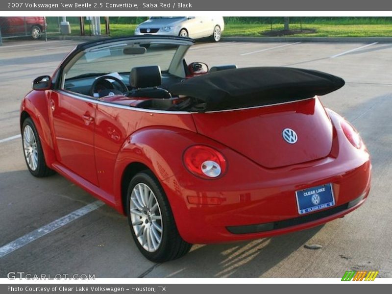 Salsa Red / Black 2007 Volkswagen New Beetle 2.5 Convertible