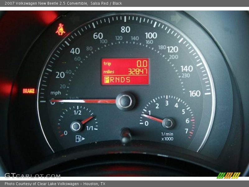 Salsa Red / Black 2007 Volkswagen New Beetle 2.5 Convertible