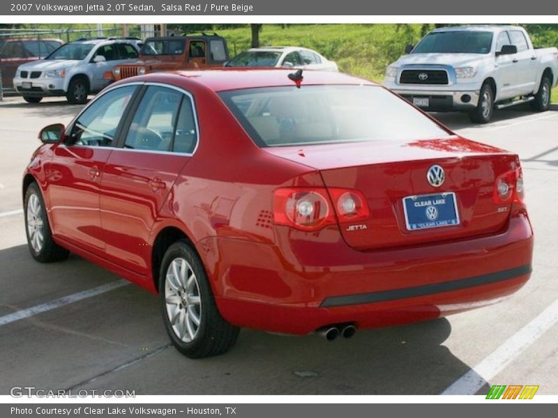 Salsa Red / Pure Beige 2007 Volkswagen Jetta 2.0T Sedan
