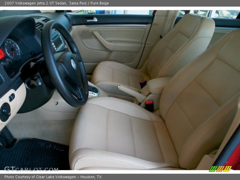 Salsa Red / Pure Beige 2007 Volkswagen Jetta 2.0T Sedan