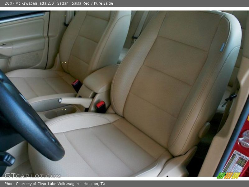 Salsa Red / Pure Beige 2007 Volkswagen Jetta 2.0T Sedan