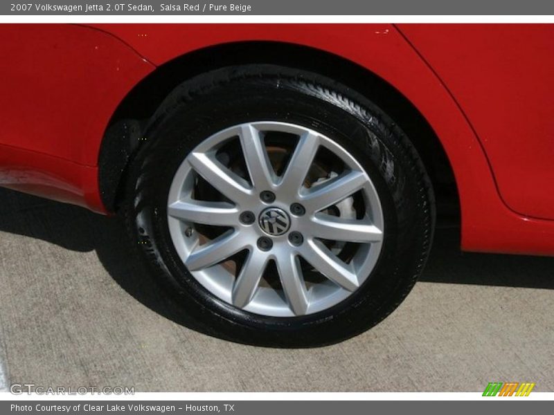 Salsa Red / Pure Beige 2007 Volkswagen Jetta 2.0T Sedan