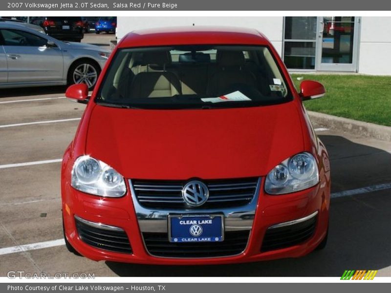 Salsa Red / Pure Beige 2007 Volkswagen Jetta 2.0T Sedan