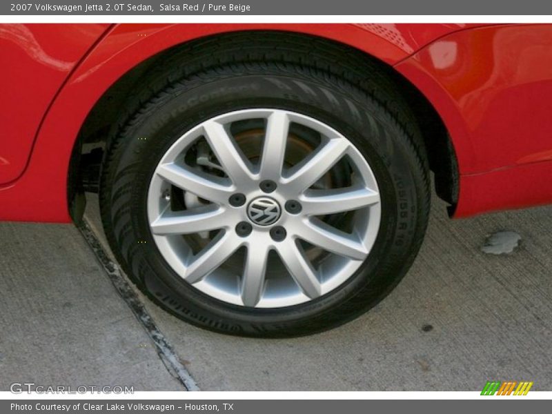Salsa Red / Pure Beige 2007 Volkswagen Jetta 2.0T Sedan
