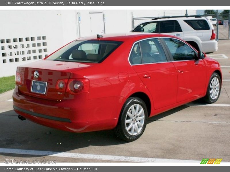 Salsa Red / Pure Beige 2007 Volkswagen Jetta 2.0T Sedan