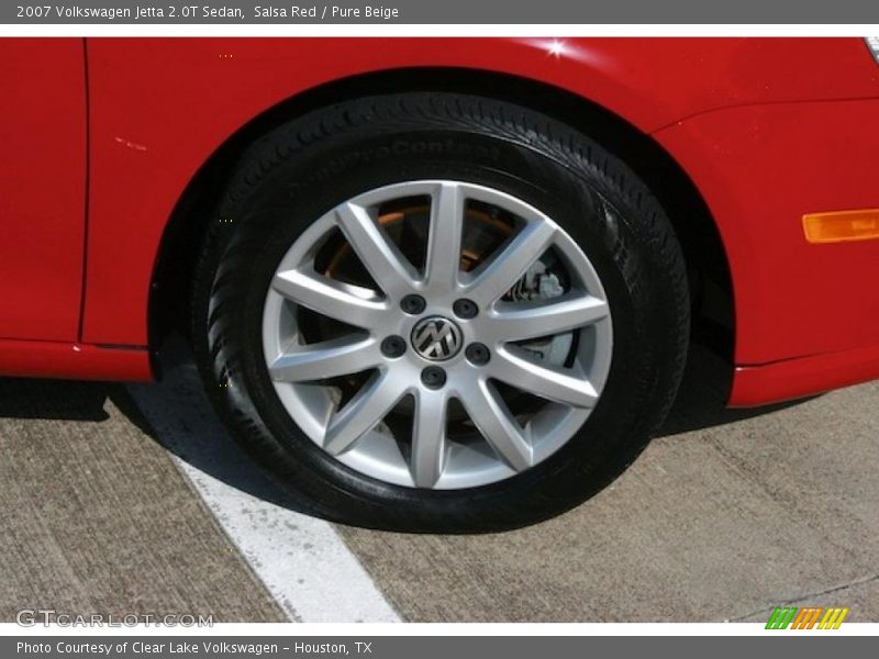 Salsa Red / Pure Beige 2007 Volkswagen Jetta 2.0T Sedan