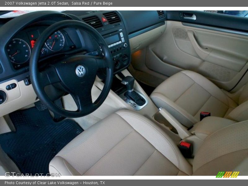 Salsa Red / Pure Beige 2007 Volkswagen Jetta 2.0T Sedan