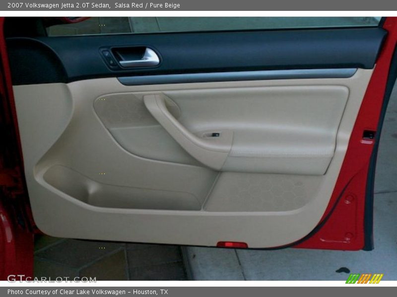 Salsa Red / Pure Beige 2007 Volkswagen Jetta 2.0T Sedan