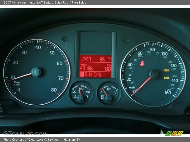 Salsa Red / Pure Beige 2007 Volkswagen Jetta 2.0T Sedan