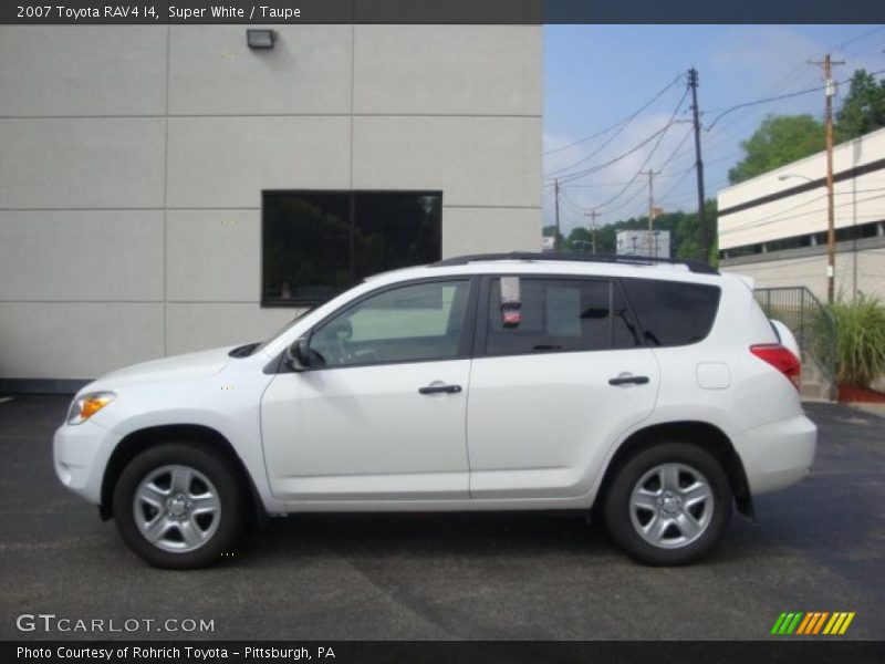 Super White / Taupe 2007 Toyota RAV4 I4