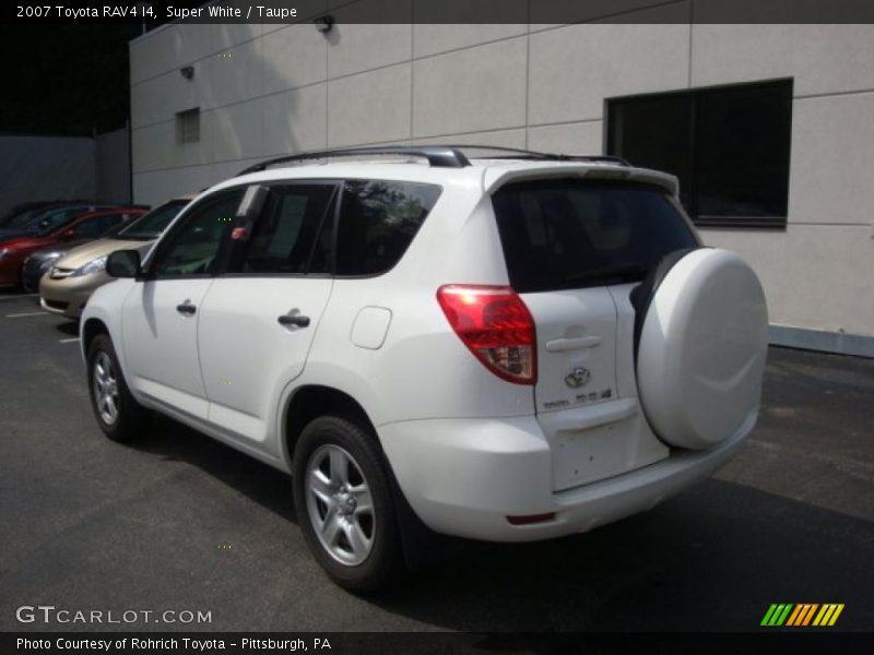 Super White / Taupe 2007 Toyota RAV4 I4
