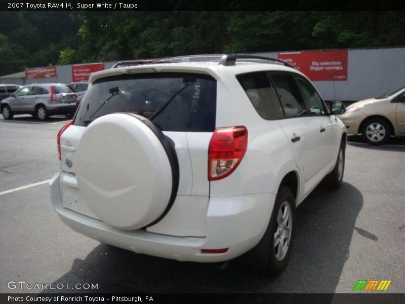 Super White / Taupe 2007 Toyota RAV4 I4