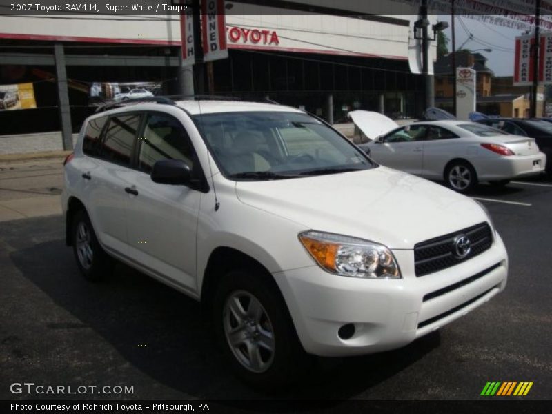 Super White / Taupe 2007 Toyota RAV4 I4