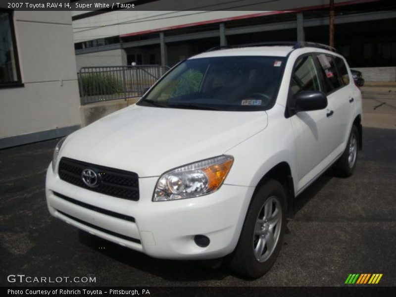 Super White / Taupe 2007 Toyota RAV4 I4