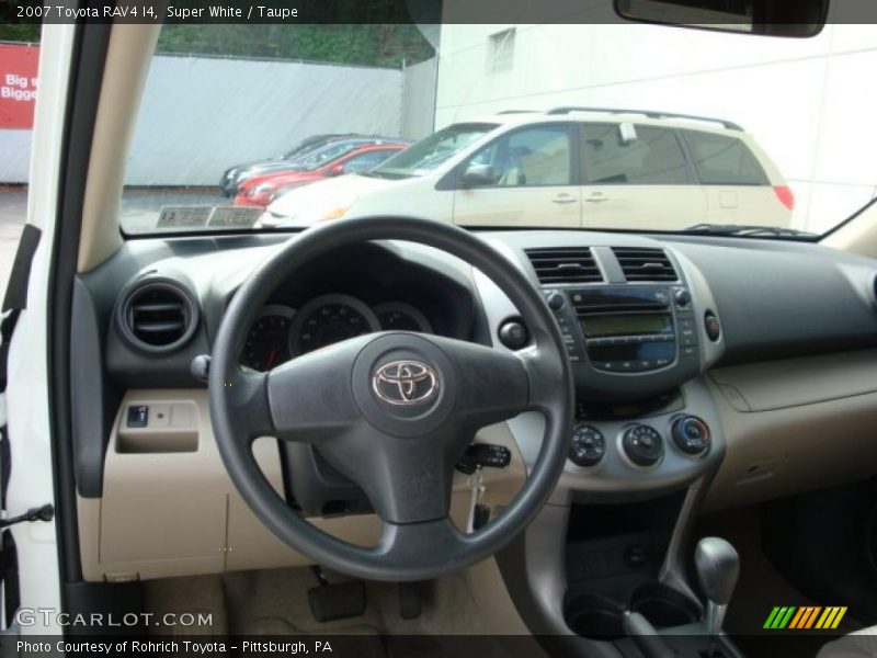 Super White / Taupe 2007 Toyota RAV4 I4
